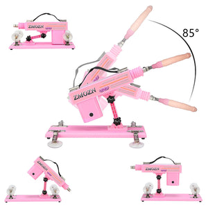 ZMOZN Automatic Sex Machine Adult Sex Toys Thrusting Dildo Machine with 3 XLR Connector Fucking Machine 6 Attachments for Women