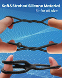 Penis Rings Set with 8 Different Sizes Cock Rings for Erection Enhancing