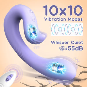 Sexual Pleasure Tools for Women: Remote Control Vibrator Wearable for Female with Strong Vibration, Quiet Dual Motor Internal Vi