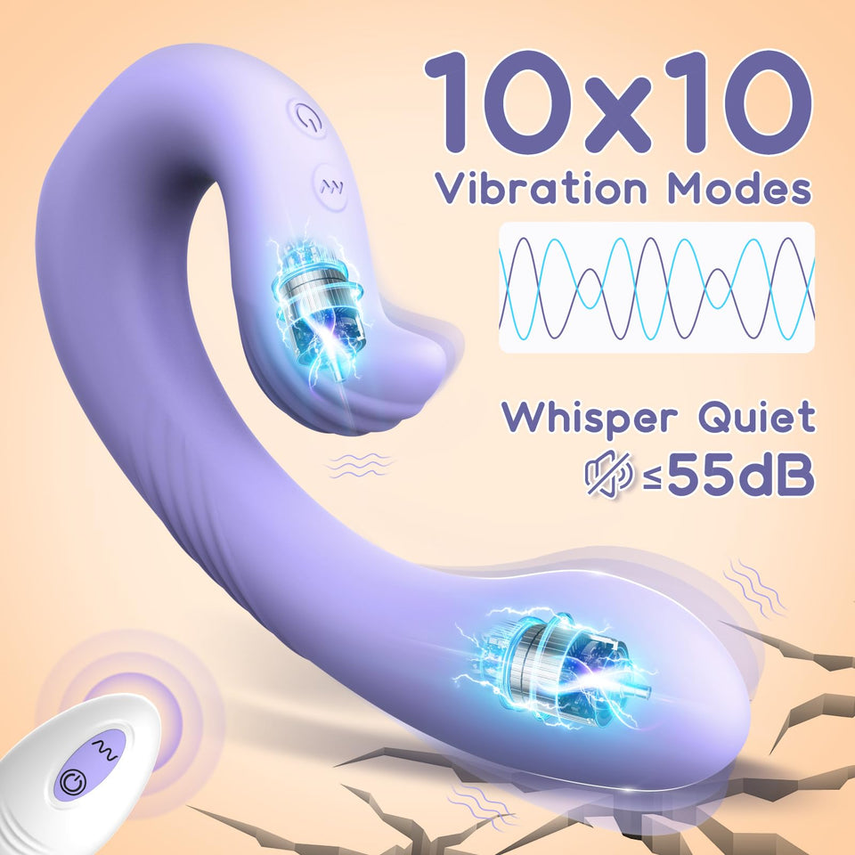 Sexual Pleasure Tools for Women: Remote Control Vibrator Wearable for Female with Strong Vibration, Quiet Dual Motor Internal Vi