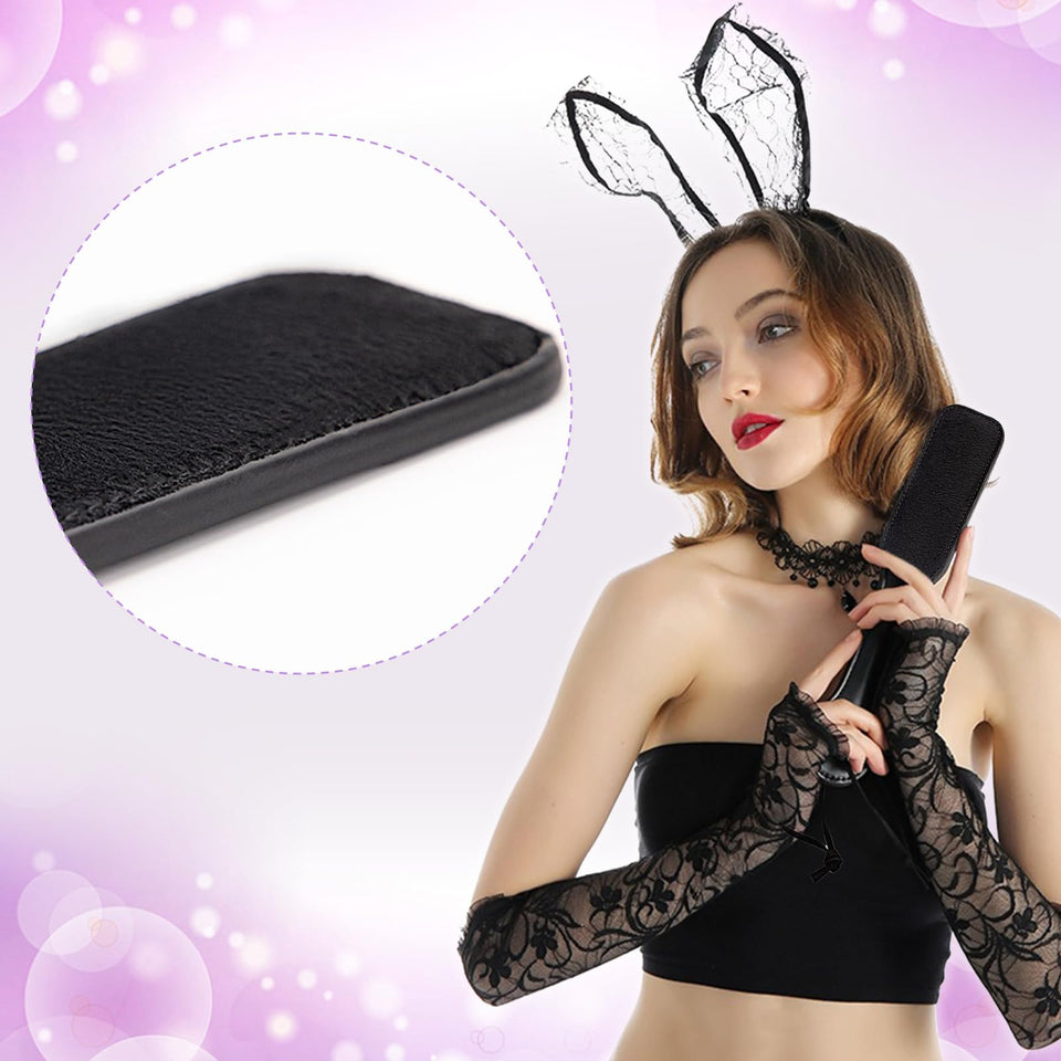 4Pcs Sex Feather Bondage Paddle Set.Leather Whip Spanking Whip for Couples Role Play Accessories,Bondage Restraint Sex Flogger P