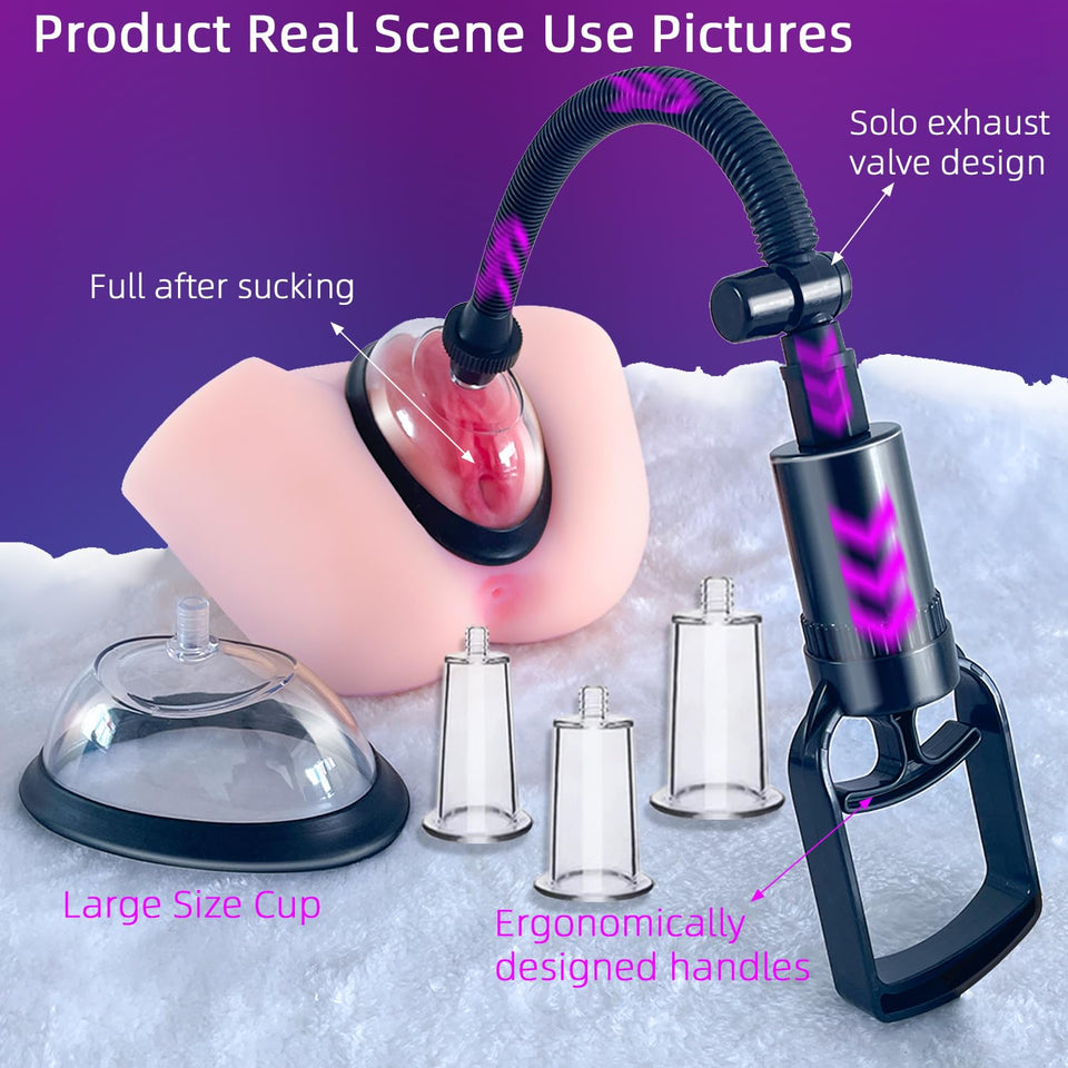 Pussy Pump Sex Toys, Clitoral Pumps Enhance Sensation, Increase Female Sexual Pleasure, Adult Game Nipple Clitoral Stimulator, V