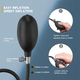 Inflatable Butt Plug, Body-Safe Silicone Anal Balloon Pump with Quick Release Valve Stretch Anal Sex Toys for Beginners and Adva