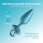 Luv Inc Tr59 Taper Swirl RingLuvPlug Blu