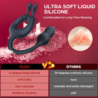 Thrusting Anal Toys Prostate Massager, lvhua 4 in 1 Male Sex Toy for Men Couples, 10 Vibrations x 10 Thrustions Remote Control A