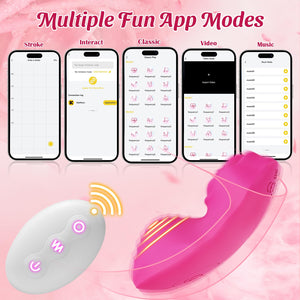 LUKIKI Adult Toys Female Sex Toys - Wearable Panty Vibrator with Rose Design, 9 * 9 Vibrating Women Sex Toy for Clit Stimulation