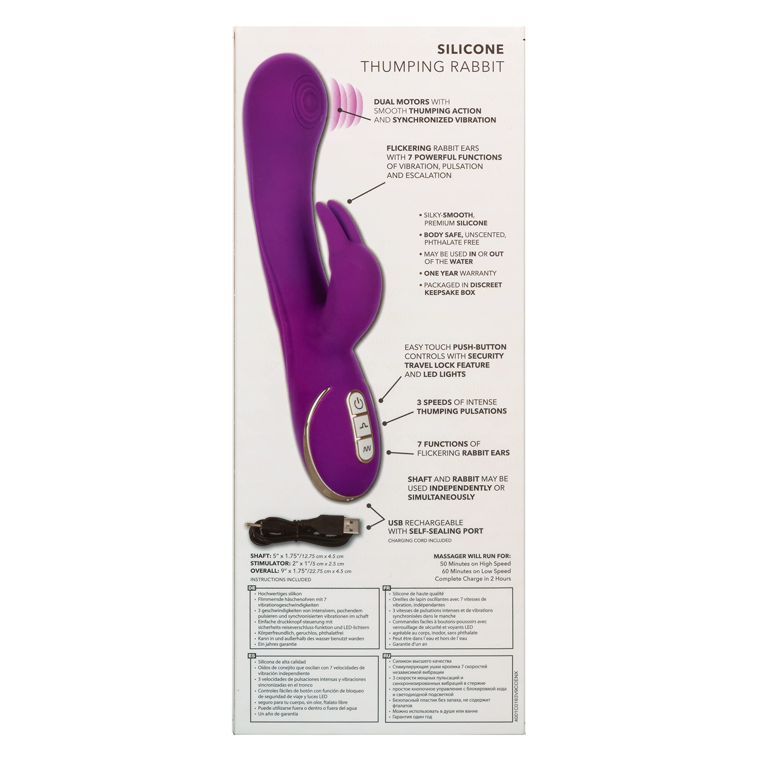 Calexotics Se-0609-45-3 Jack Rabbit Signature Silicone Thumping Rabbit Multi