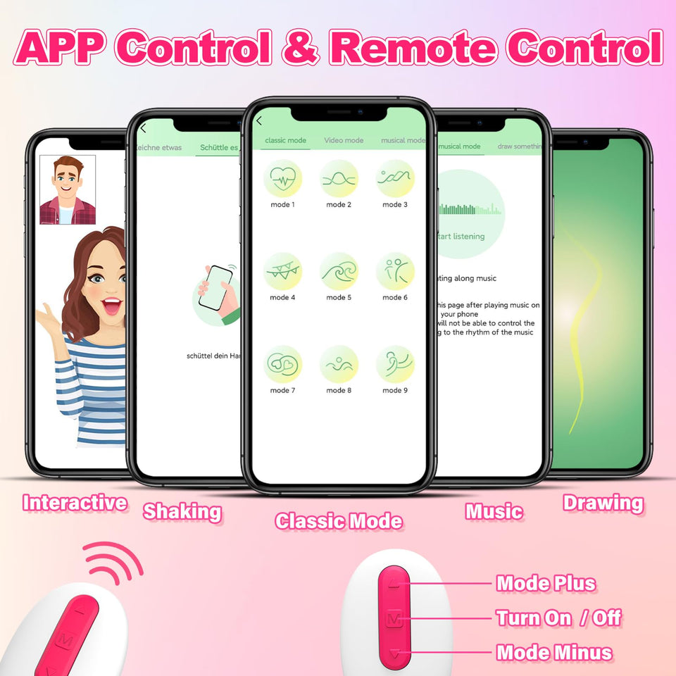 G-Spot Remote Vibrator Sex Toys - Adult Toys Women Sex Pleasure Toys Stimulator with 10 Vibrating Modes, APP Control Wireless Pa