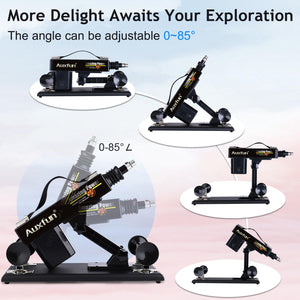 Sex Machine Fuck Machine with 3XLR Connector,Dildo Machine with Realistic Dildo, Love Machine Sex Toys 7 Attachments with Suctio