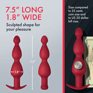 Forto F52 Cone Beads Anal Plug  Silicone Anal Beads Plug For Comfortable Longterm Wear Prostate Massager Sex Toy With Narrow F