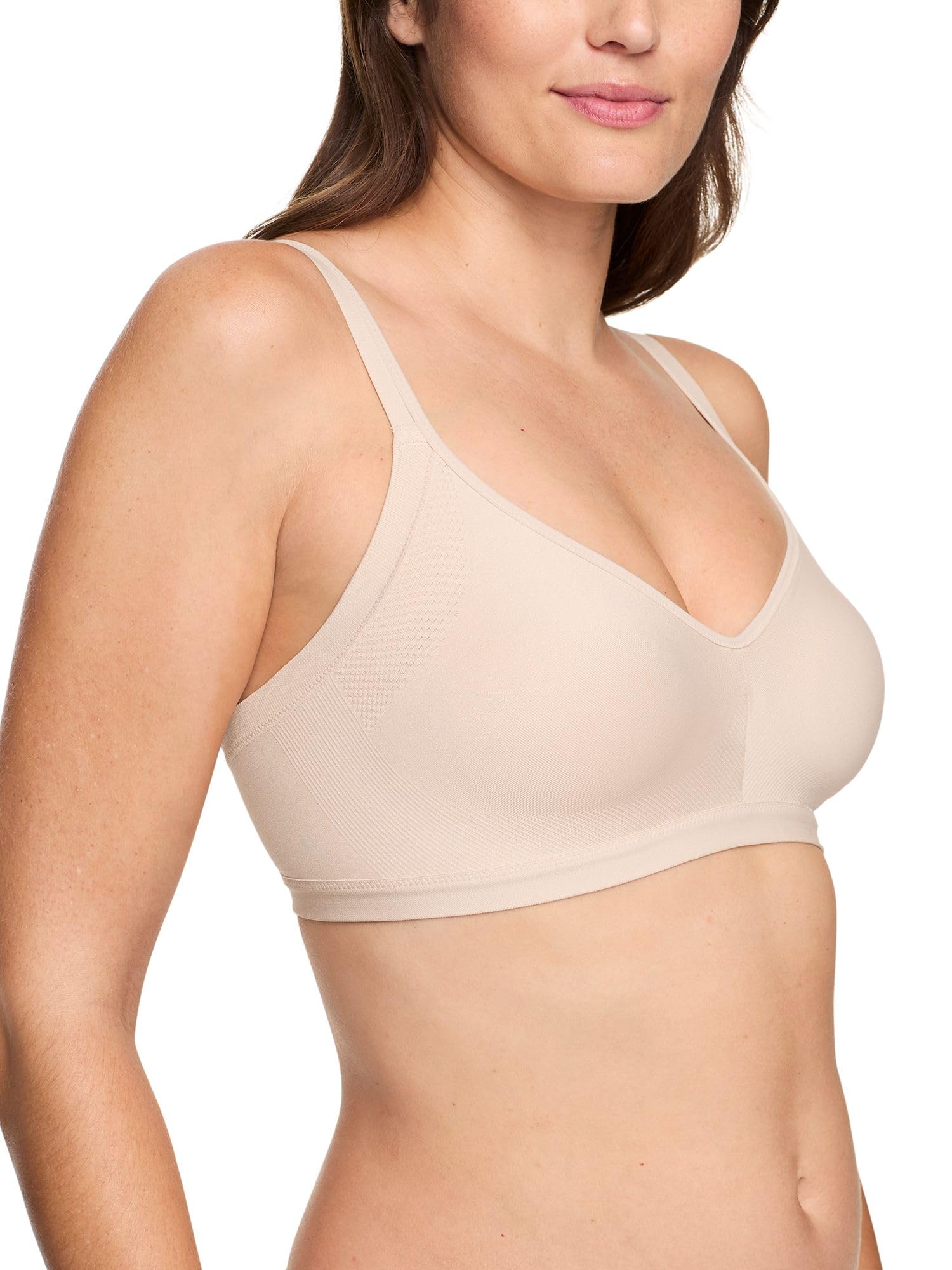Warners womens Blissful Benefits Underarm-smoothing With Seamless Stretch Wireless Lightly Lined Comfort Rm3911 T Shirt Bra, Bu