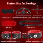 BDSM Bondage Restraints for Adult Toys, 12 Pcs Bondage Gear and Accessories Sex Toys for Women and Couples