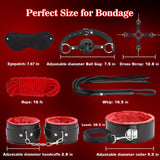 BDSM Bondage Restraints for Adult Toys, 12 Pcs Bondage Gear and Accessories Sex Toys for Women and Couples