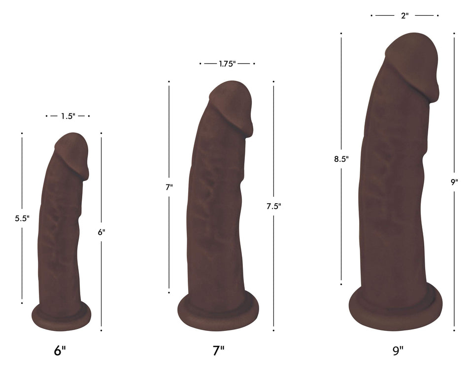 Curve Novelties 72898: Fleshstixxx 9In Silicone Dildo Chocolate