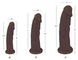 Curve Novelties 72898: Fleshstixxx 9In Silicone Dildo Chocolate