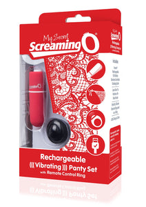 Screaming O My Secret Charged Remote Control Panty Vibe | Female Vibrator (Red)