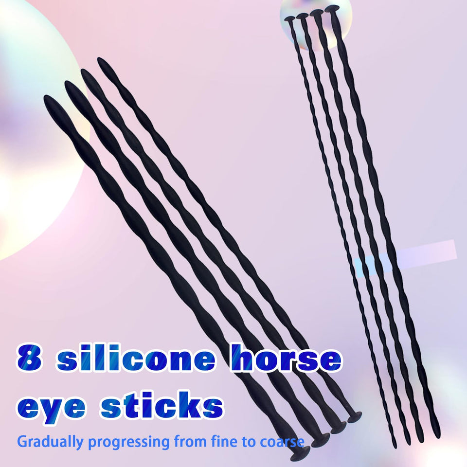 Silicone Urethral Blockage Dilation Provocative Masturbation Masturbation Stick Sex Toy 8 PcAS