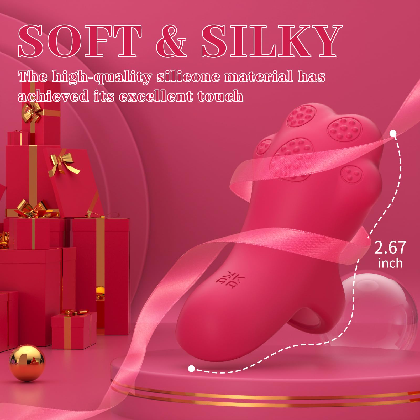 Finger Sex Toys Vibrator for Women, STUKUNI Cat Paw Shape Bullet Vibrator G-Spot Clitoral Stimulator with 9 Vibrations Finger Ad