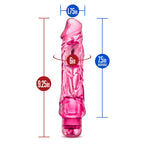 Blush Wild Ride - 9'' Long Soft Large 2'' Thick Realistic Vibrating Dildo - Multi Speed Powerful Vibrator - Ipx7 Waterproof - Bo
