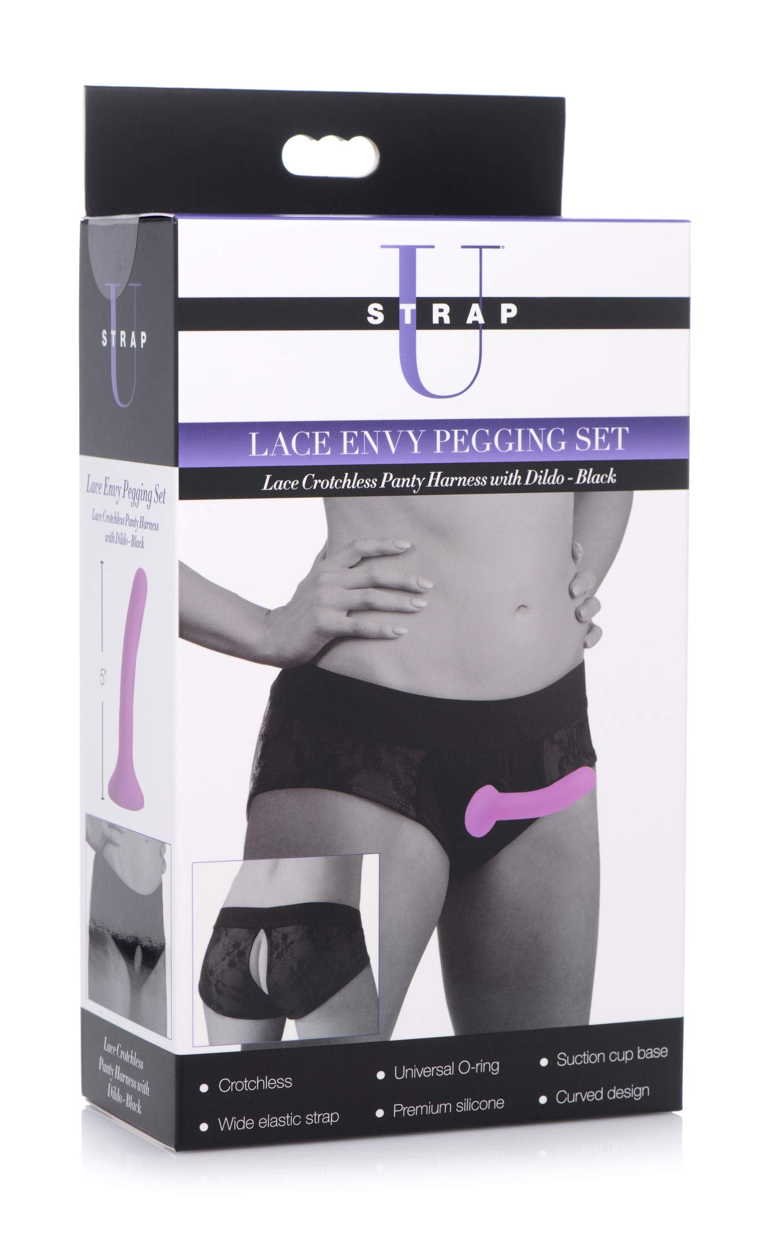 Strap U Lace Envy Pegging Set Blk