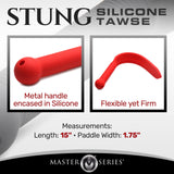 Master Series Stung Dual Tip Silicone Tawse BDSM Paddle. Spanking Paddle Tool, Flogger Sex Whips and Sex Bondage Toys for Adult