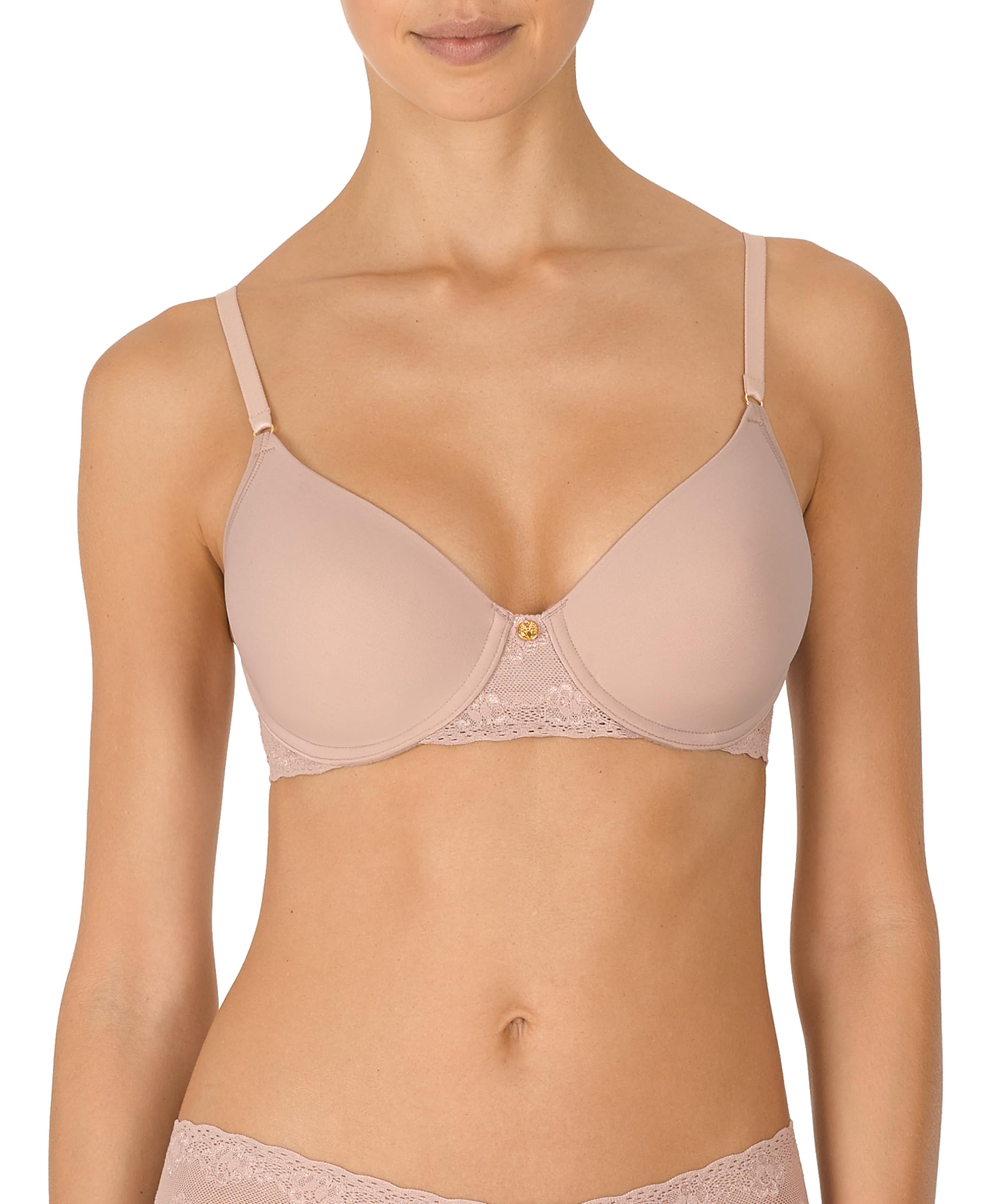Natori womens Bliss Perfection Contour Underwire Bra, Rose Beige, 34DD