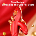 Vibrator Thrusting Dildo Adult Sex Toys, 4IN1 G Spot Vibrators Tongue Clitoral Stimulator Rose Sex Toy Dildos with 10 Vibrating