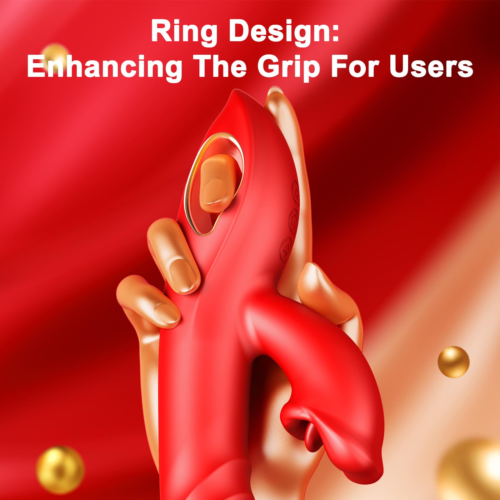 Vibrator Thrusting Dildo Adult Sex Toys, 4IN1 G Spot Vibrators Tongue Clitoral Stimulator Rose Sex Toy Dildos with 10 Vibrating