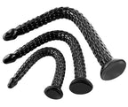 Difemstoy Super Long Butt Plug Dildo,19.3 '' Flexible Snake Anal Trainer Sex Toys for Women,Black