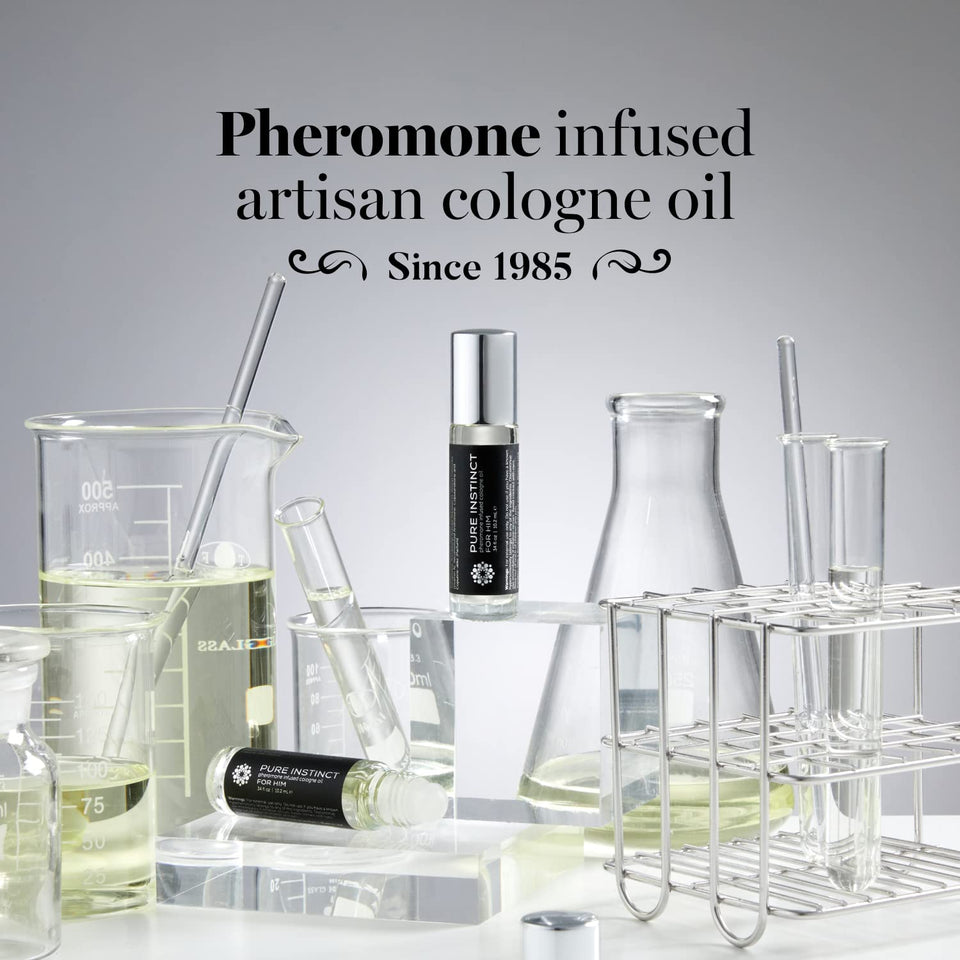 Pure Instinct Pheromone Cologne Oil Roll-On For Men Him .34Oz