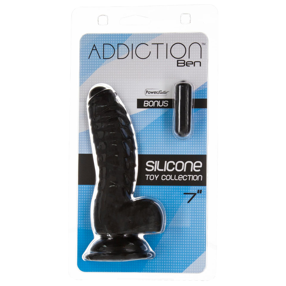 Addiction Dildos-E31756 Black 18 Cm