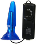 California Exotics Tush Teaser Jelly Butt Plug With Micro Bullet, Blue
