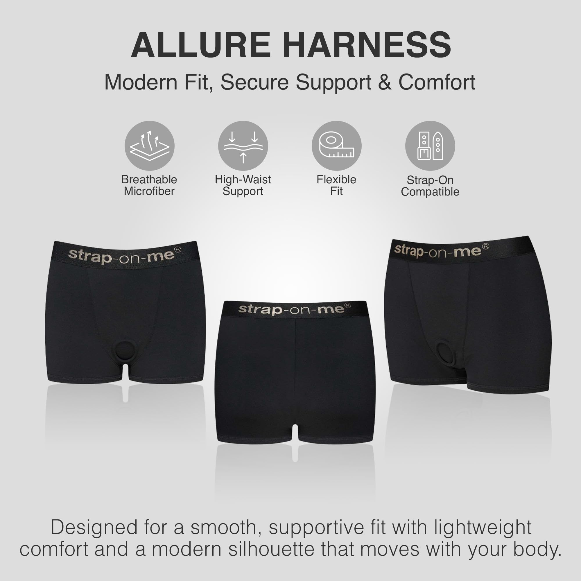 Strap-On-Me Harness Lingerie Allure Bk L