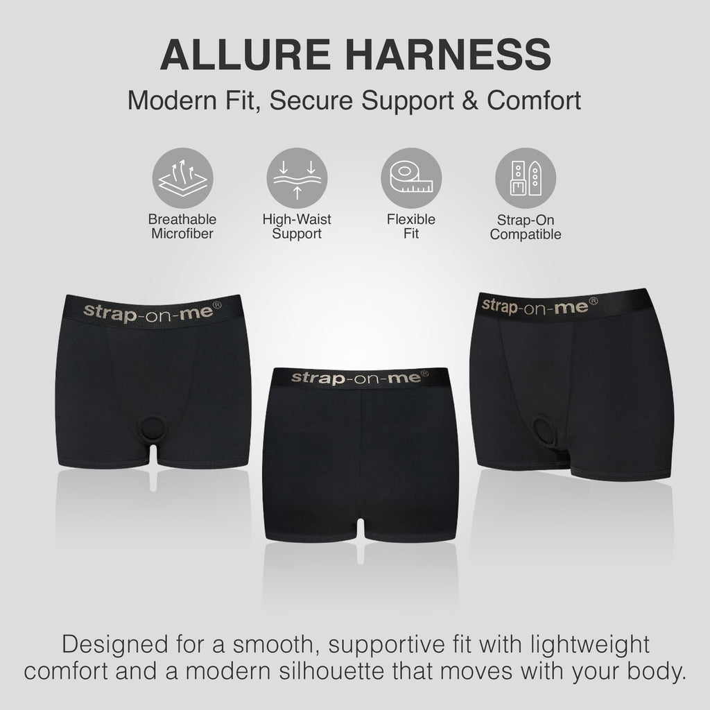 Strap-On-Me Harness Lingerie Allure Bk M