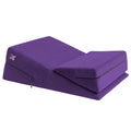 Wedge/ramp Combo Plus Size, Purple Microfiber