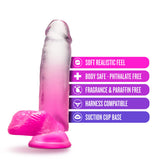 Blush Novelties B Yours Sugar Magnolia - 7 Inch Length 1.75 Inches Width Realistic Feel Dildo - Sturdy Suction Cup Base And Harn