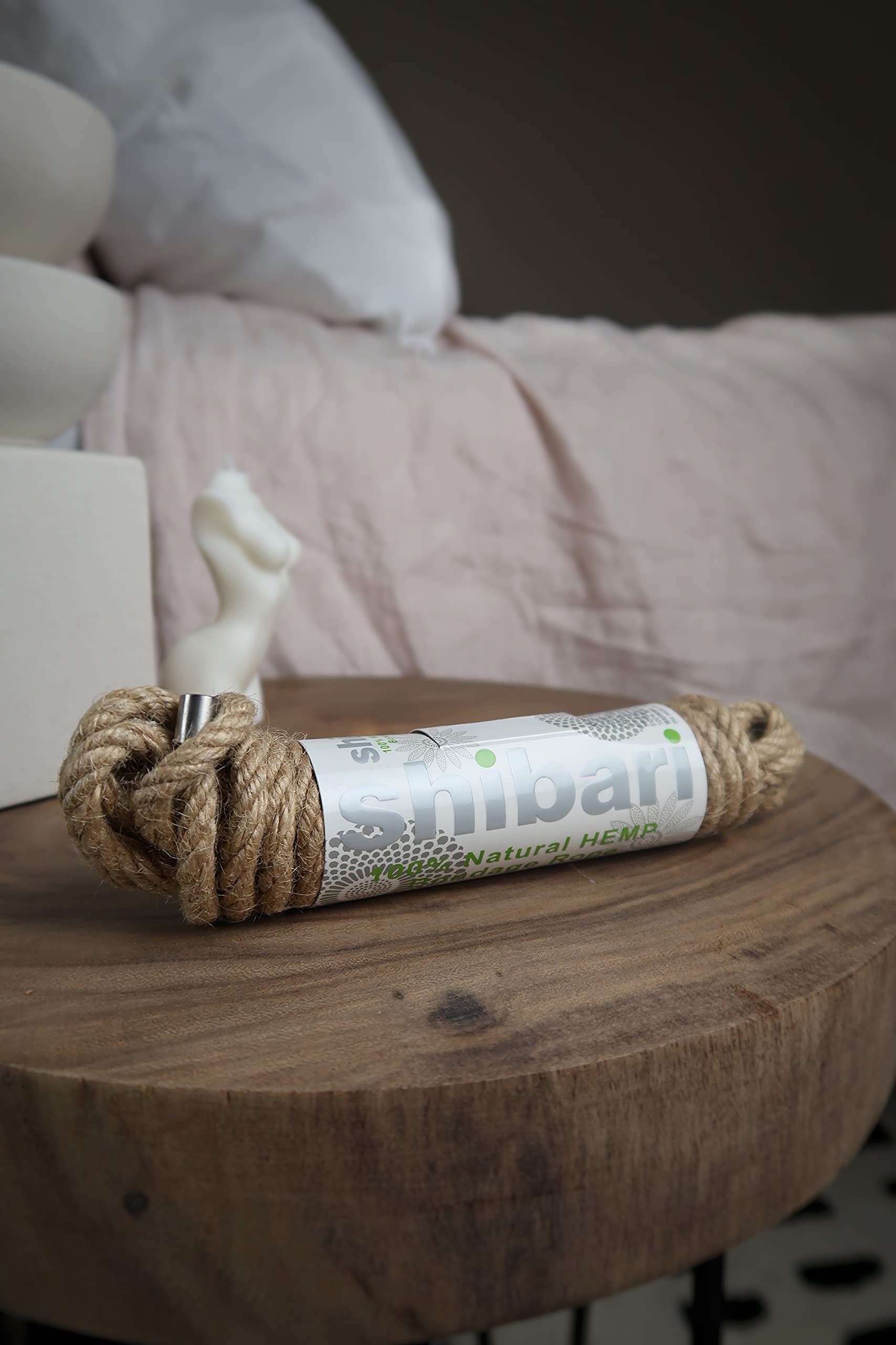 Shibari BDSM Bondage Rope, Roleplaying Sex Restraints, Great for Beginners in Fetish, Kink, Roleplay, Made of 100% Natural Hemp
