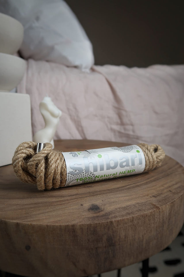 Shibari BDSM Bondage Rope, Roleplaying Sex Restraints, Great for Beginners in Fetish, Kink, Roleplay, Made of 100% Natural Hemp