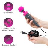 Palmpower Plug & Play Massager, Soft-Touch Silicone With Removable Head And Optional Attachments, Travel Friendly Multiple Plug