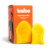 Hello Cake Vibrating Stroker - Male Masturbator with 10 Vibration Modes - Ribbed Texture for Extra Sensation, Removable Bullet V