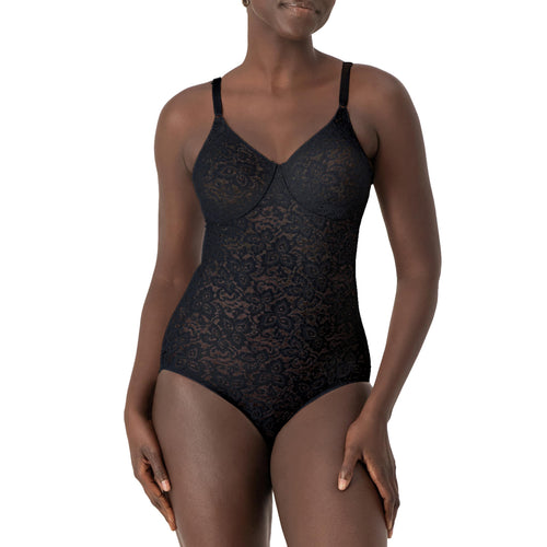 Bali Womens Shapewear Firm Control Lace N Smooth Built-in Bra Body Shaper Fajas DF8L10