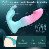 diafabsvg Wearable Vibrator for Womens Sex Toys - 3IN1 Double-Ended Dildos App Remote Vibrators with 9 Vibrating Bunny & 9 Thrus