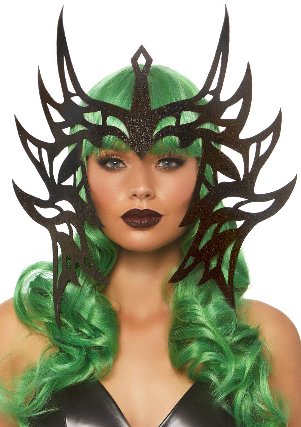 Leg Avenue Warrior Die Cut Head Piece. Black Color