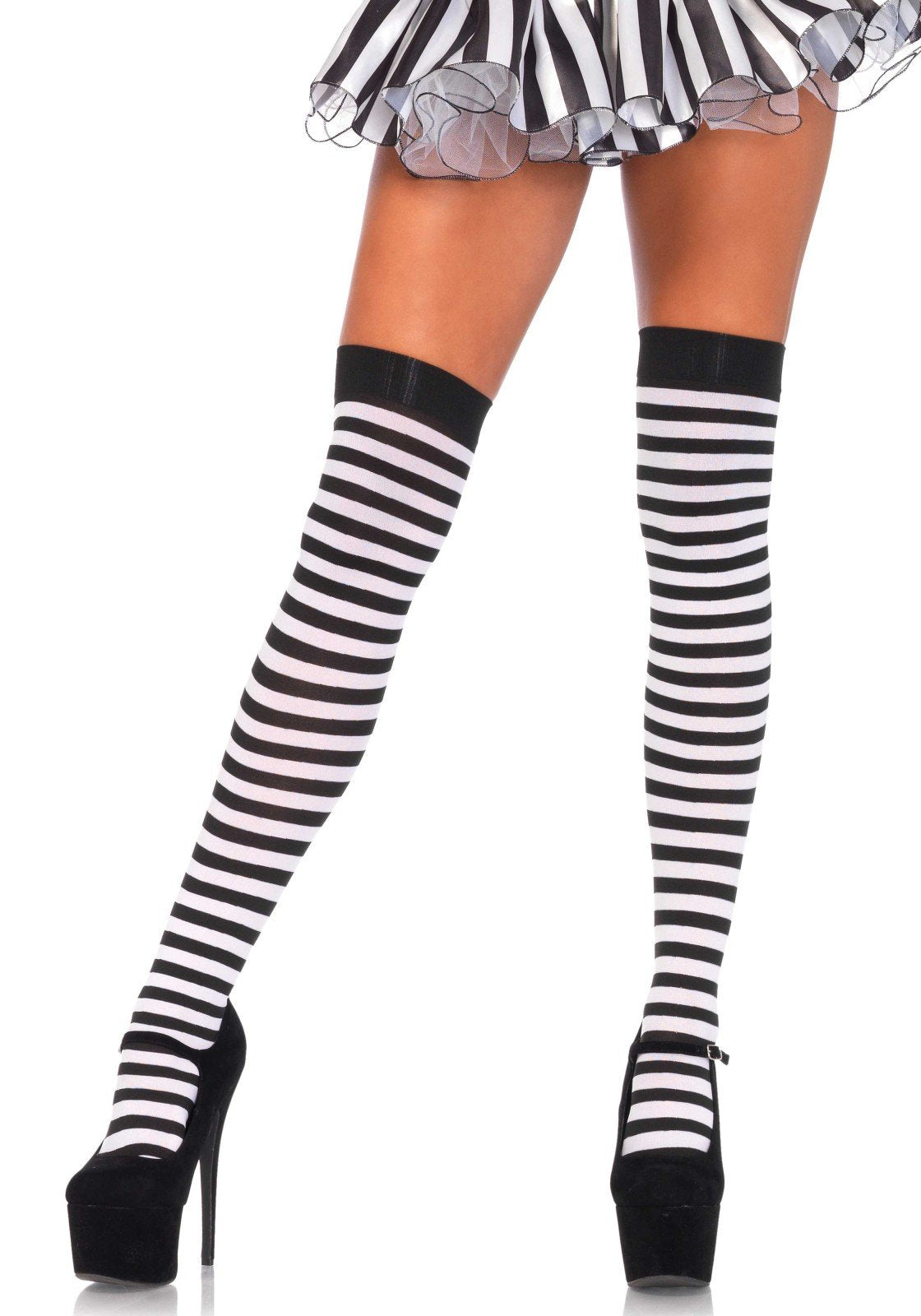 Plus Size Nylon Stocking W/ St
