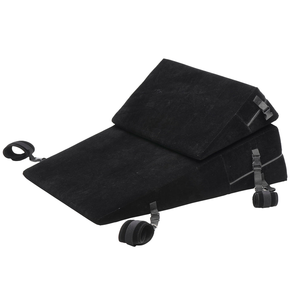 Bondage Cushion Set Bondage Foam Wedge Pillow Set  - Black