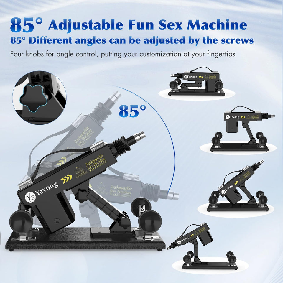 Sex Machine Thrusting Dildo Machine with Realistic Dildos, Fucking Machine for Man with 3XLR Connector,Love Machine for Women,Ad