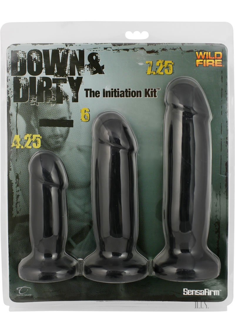 Down And Dirty Initiation Dongs Kit, Black