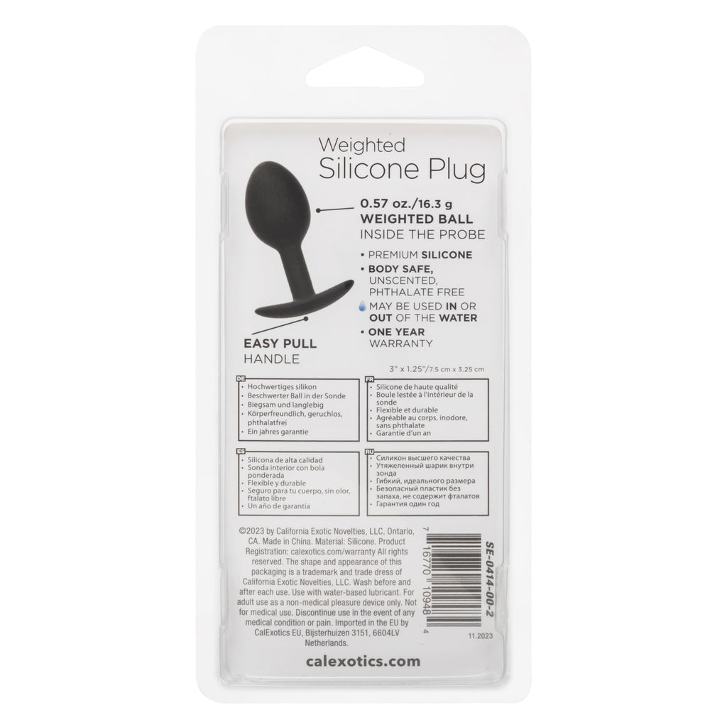 Weighted Silicone Plug