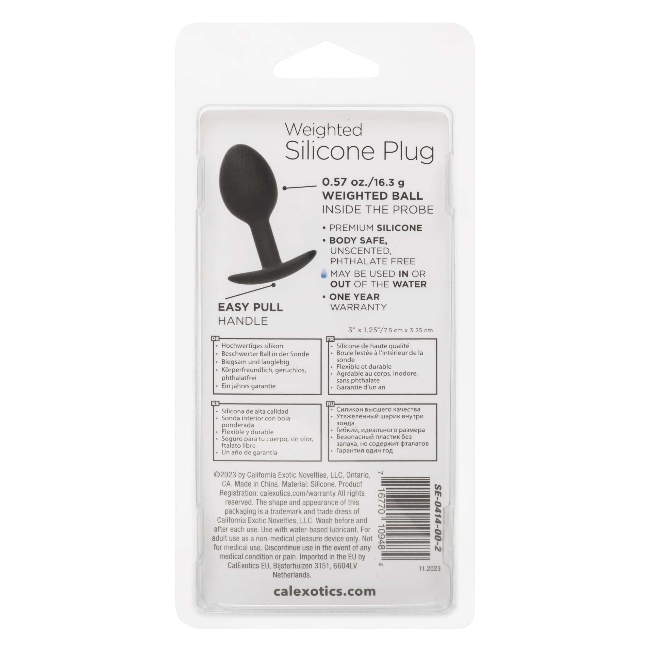 Weighted Silicone Plug