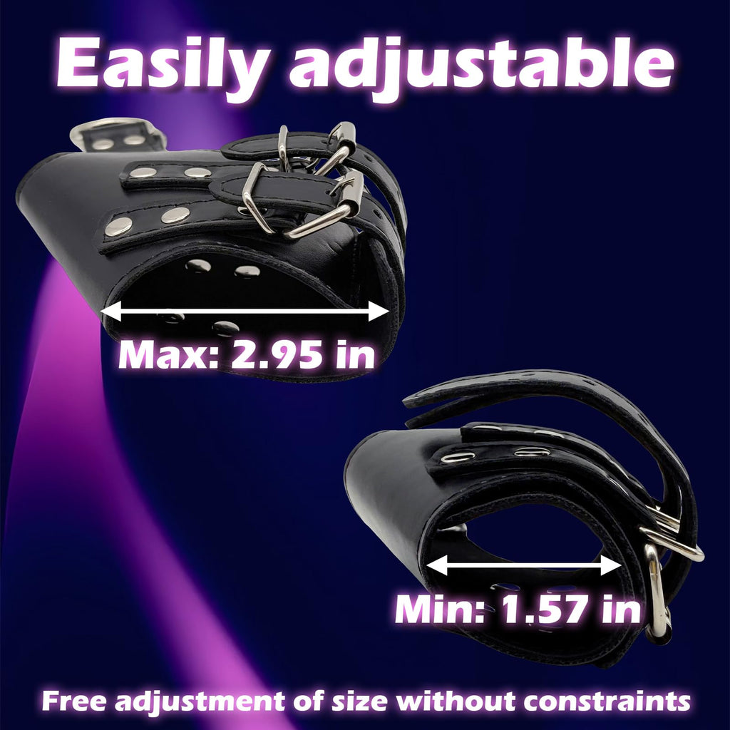 Bondage Cuffs Bondage Gear & Accessories Leather Wrist BDSM Handcuffs Restraint for Bed Restraints Adjustable Handcuff Straps SM